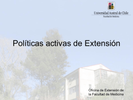Políticas activas para Extensión