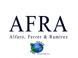AFRA cumpliendo con los principios del Pacto Global