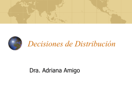 Decisiones de Distribución