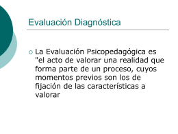 Evaluación Diagnóstica
