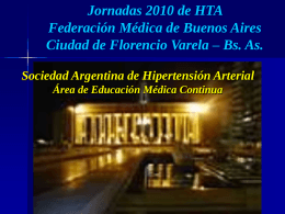 Power Point - Sociedad Argentina de Hipertensión Arterial