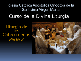 Clase 5 - Liturgia de los Catecúmenos