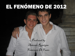 EL FENÓMENO DE 2012