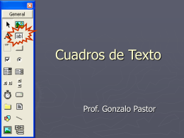 Cuadros de Texto - Prof. Gabriel Matonte