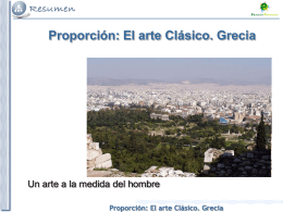 El arte Clásico. Grecia