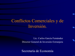 Conflictos Comerciales y de Inversión. N° 16