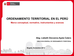 2. Desarrollo OT Peru - Comisión Ambiental Regional de La