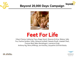 Feet for Life Presentation
