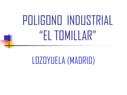 poligono industrial el tomillar - Ayuntamiento de Lozoyuela, Navas y