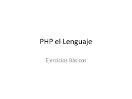 PHP en Lenguaje - Clases Noel Buezo