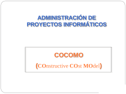 El modelo COCOMO - Jose Luis Bravo