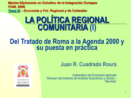 Política regional comunitaria (presentación pp