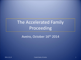 An accelerated familial procedure, Family affairs courts and Bar, Berlin