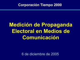 Medición Gasto Electoral 2005