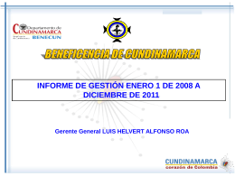 Diapositiva 1 - Beneficencia de Cundinamarca