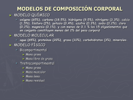 MODELOS DE COMPOSICIÓN CORPORAL - E