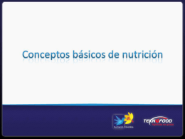 Conceptos básicos de nutrición