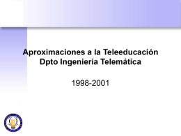 Presentación PPT - Departamento de Ingeniería Telemática