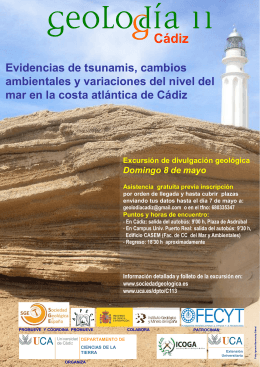 Cartel Geolodia 11 Cádiz