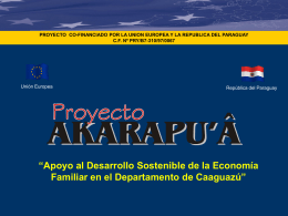 Proyecto Akarapua set. 2004