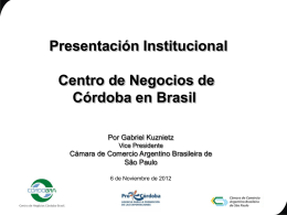 presentación de Cordobra en San Pablo.