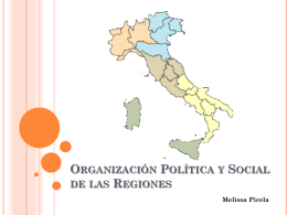 Organización Política y Social de las Regiones - Cultura
