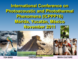 15th International Conference on Photoacoustic and Photothermal