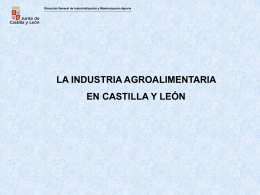 La industria agroalimentaria en Castilla y León (533 kbytes)