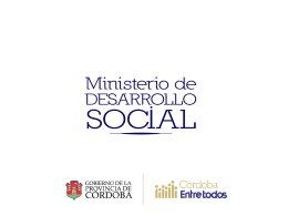 Microcréditos 16032009 - Gobierno de la Provincia de Córdoba