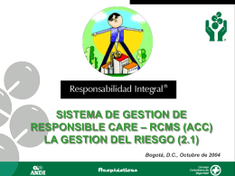 LA GESTION DEL RIESGO - Responsabilidad Integral Colombia
