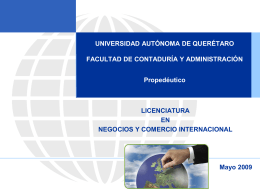 entorno económico - FCA - Universidad Autónoma de Querétaro