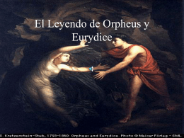 El Leyendo de Orpheus y Eurydice