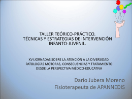 Darío Jubera Moreno Fisioterapeuta de APANNEDIS