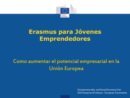 ¿Qué es Erasmus para Jóvenes Emprendedores?