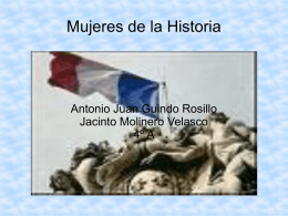 Mujeres de la Historia Antonio Juan Guindo Rosillo Jacinto Molinero