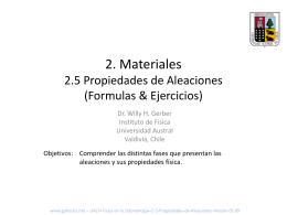 2. Materiales 2.5 Aleaciones