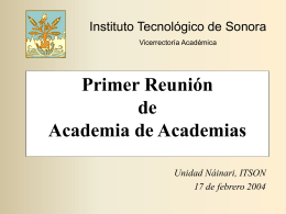 Presentación de PowerPoint - Instituto Tecnológico de Sonora