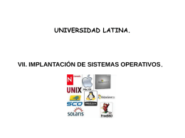 Implantación de sistemas operativos. - Docencia FCA-UNAM