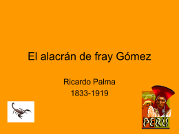 AUTHORSTREAM EL ALACRAN FRAY GOMEZ