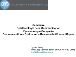Epistémologie de la Communication