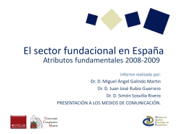 El sector fundacional en España