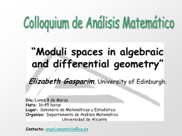 Moduli spaces in algebraic and differential geometry