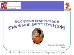 sociedad bolivariana estudiantil bicentenaria