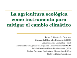 Cambio climático - Universidad de Costa Rica
