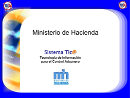Diapositiva 1 - Ministerio de Hacienda