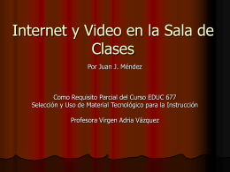 presentacion video - Material Educativo