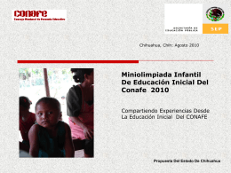 MINIOLIMPIADA INFANTIL DE EDUCACIÓN INICIAL 2010.