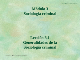 Sociologia crimininal