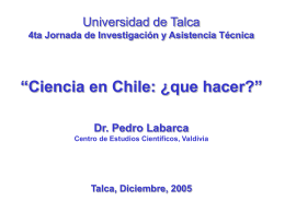 Presentacion Dr. Pedro Labarca