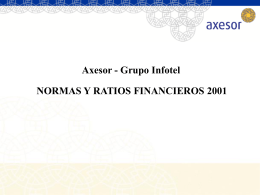 NORMAS Y RATIOS FINANCIEROS AXESOR